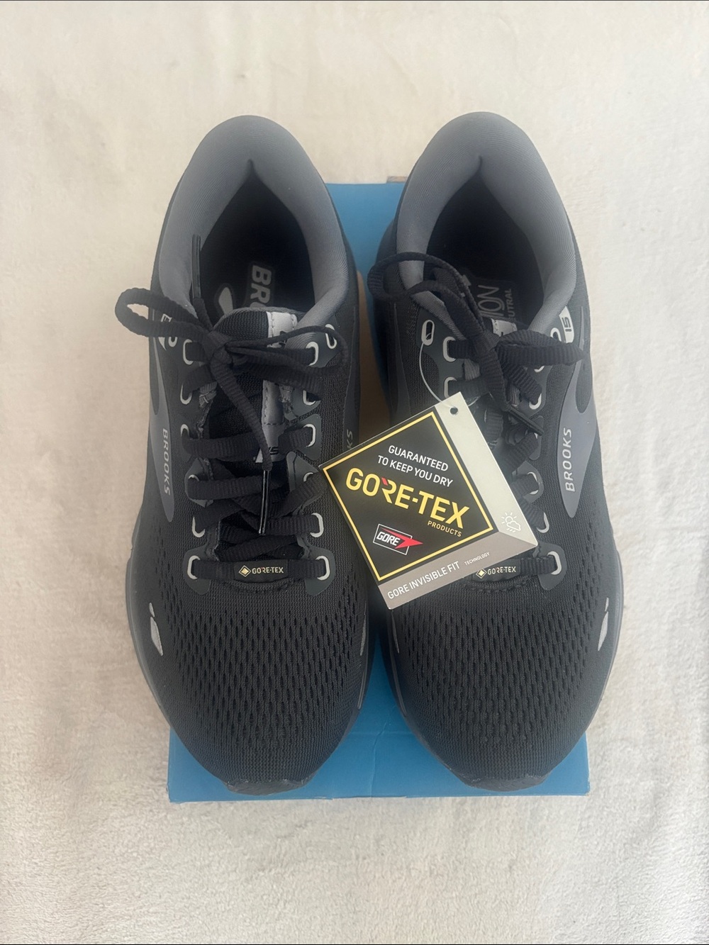 Brooks Women’s Gore-Tex Ghost 15 - Size 7.5, Black/Blackened Pearl/Alloy